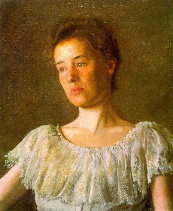Thomas Eakins Portrait of Alice Kurtz France oil painting art